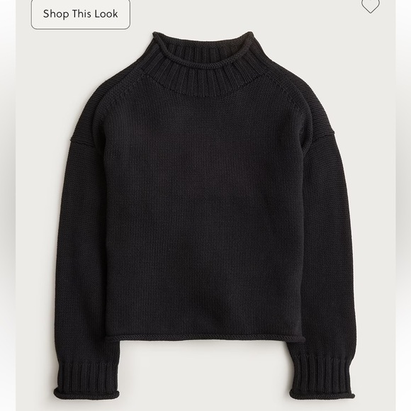 J Crew 2025 Rollneck Sweater Black Small - Picture 2 of 5